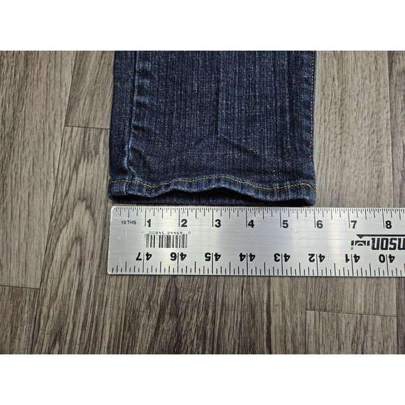 (3/$35) Old Navy Jeans Womens 12 Blue Sweetheart Stretch Denim Mid Rise Straight - Picture 12 of 12